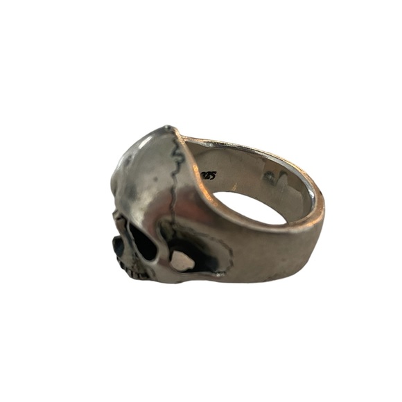 Dead Ringer Sterling Silver Skull Ring Yorick 1 size 10 - Picture 7 of 8